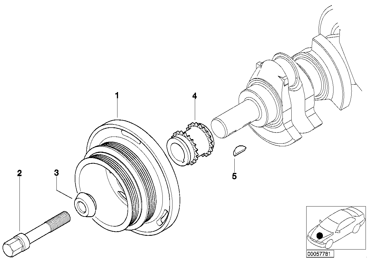 BMW 11 21 1 720 633 - Centering Bolt, crankshaft pulley onlydrive.pro