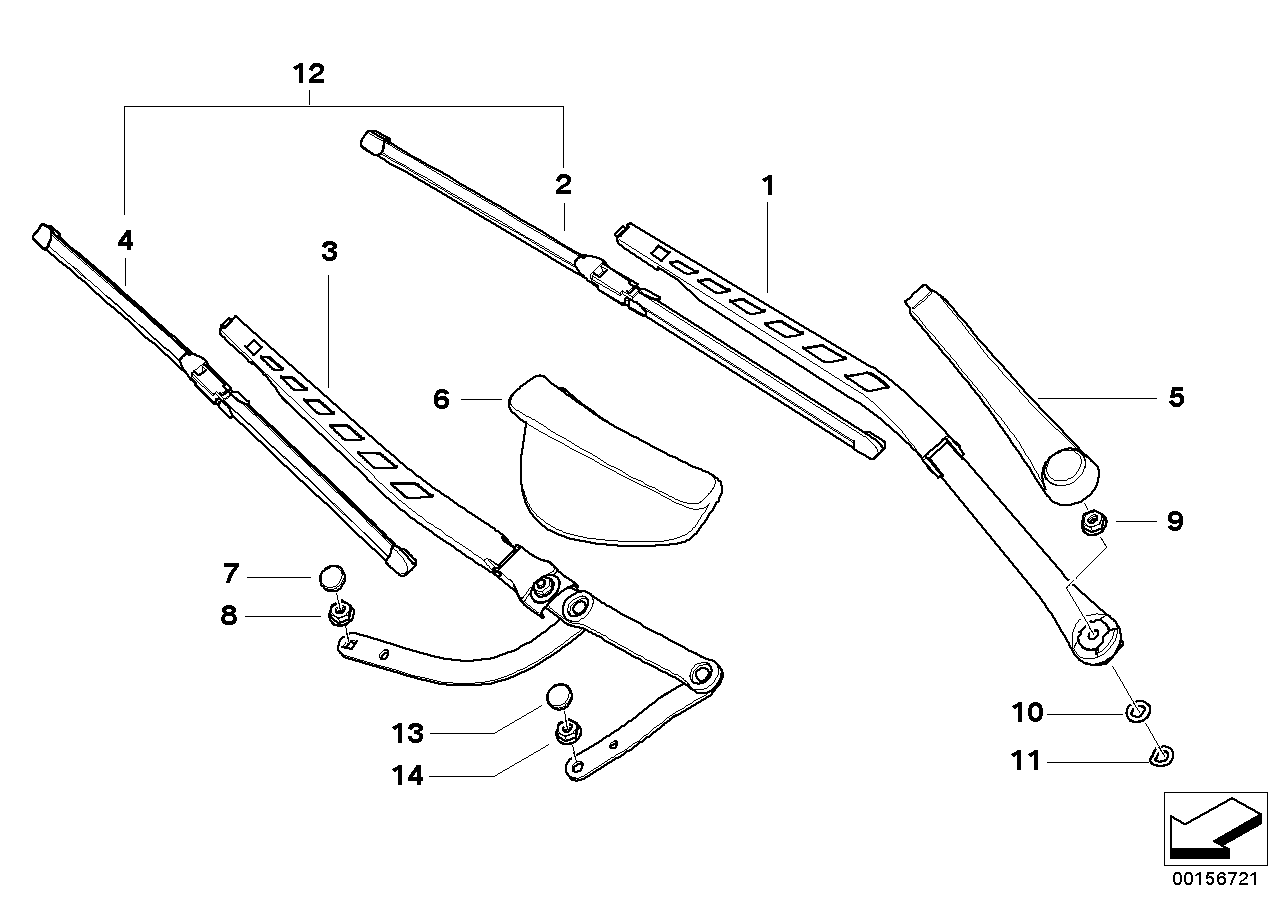 BMW 61 61 0 431 438 - Stikla tīrītāja slotiņa onlydrive.pro