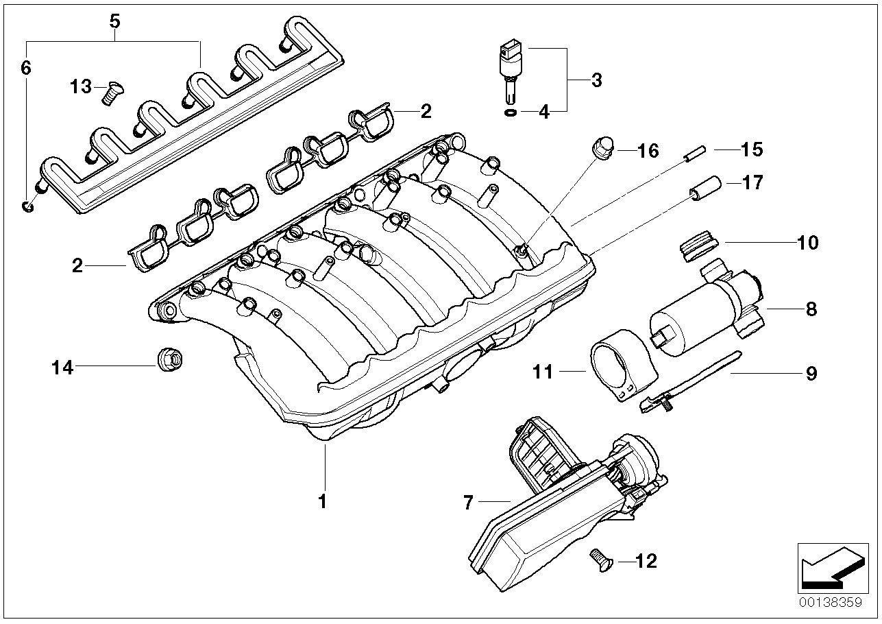 BMW 11617544806 - Vožtuvas, antrinis oro įsiurbimas onlydrive.pro