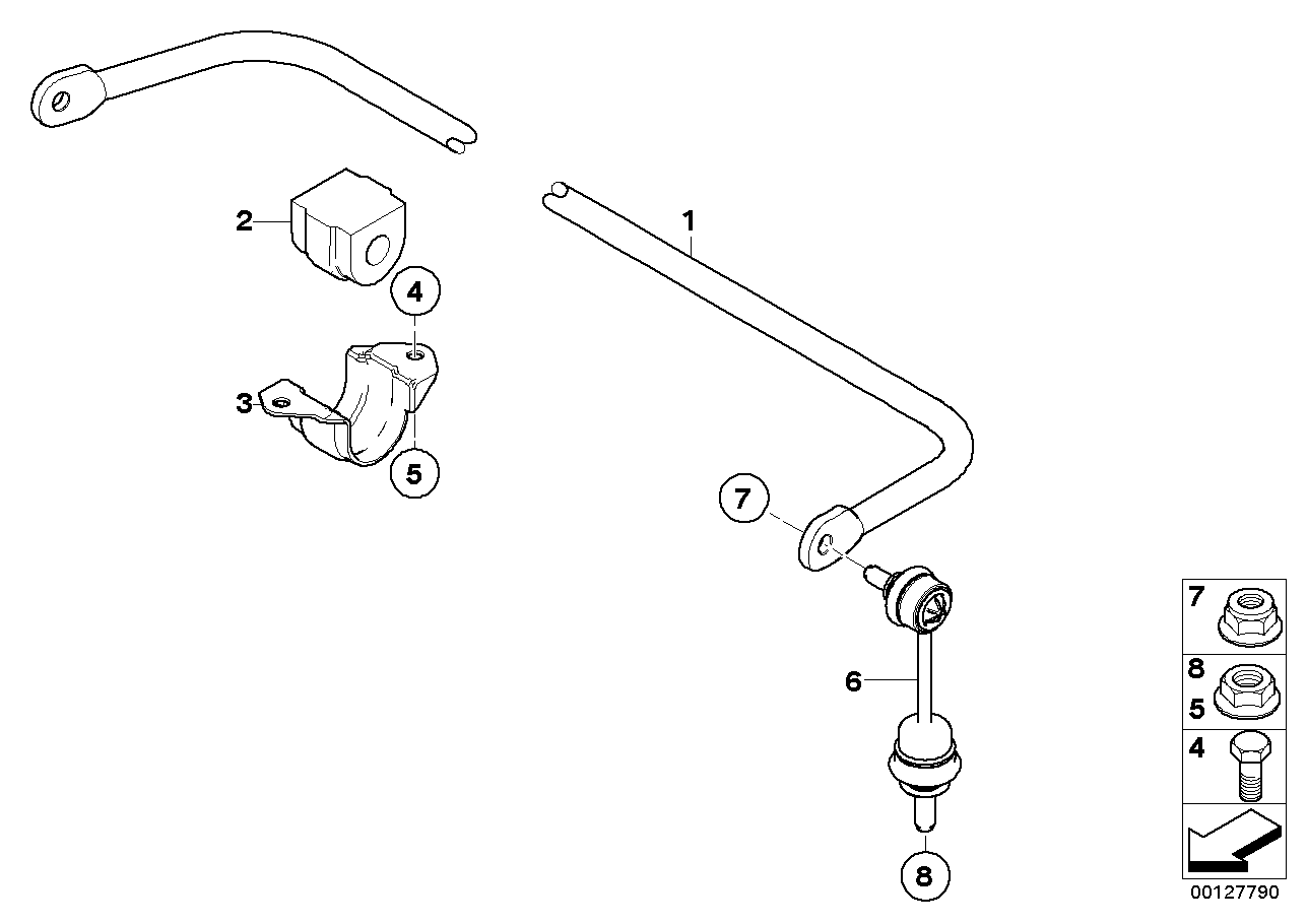 BMW 33 55 6 761 568 - Įvorė, stabilizatorius onlydrive.pro