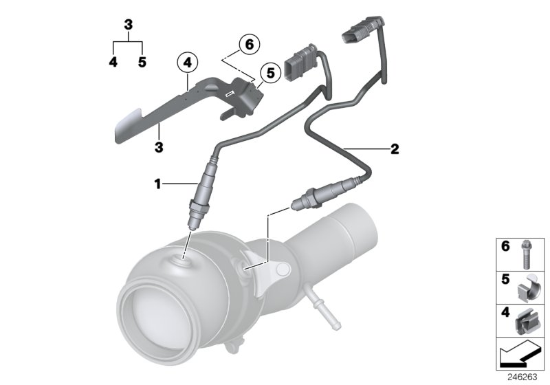 BMW 11787589122 - Lambda probe fixings: 1  pcs. onlydrive.pro