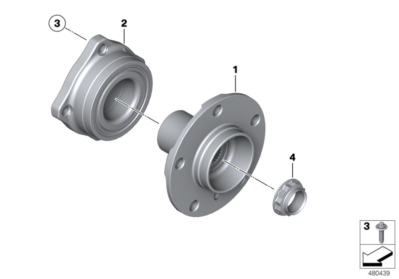 BMW 33406850156 - Side shaft/wheel bearings: 2  pcs. onlydrive.pro