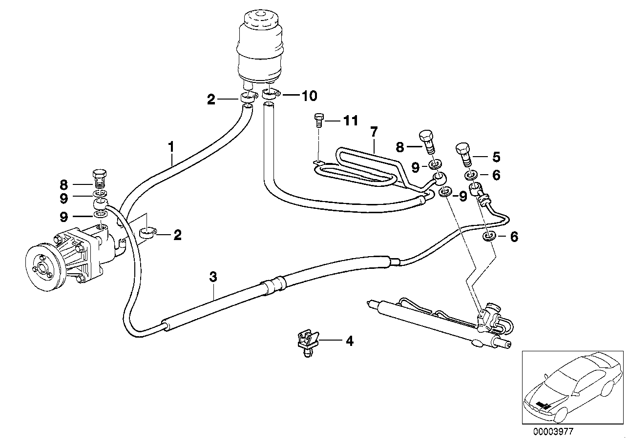 BMW 32 41 1 141 714 - Hidraulinė žarna, vairo sistema onlydrive.pro