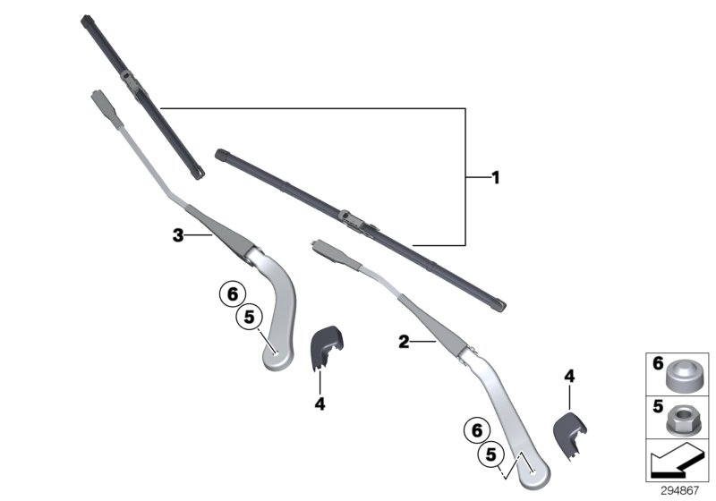 BMW 61612159627 - Stikla tīrītāja slotiņa onlydrive.pro