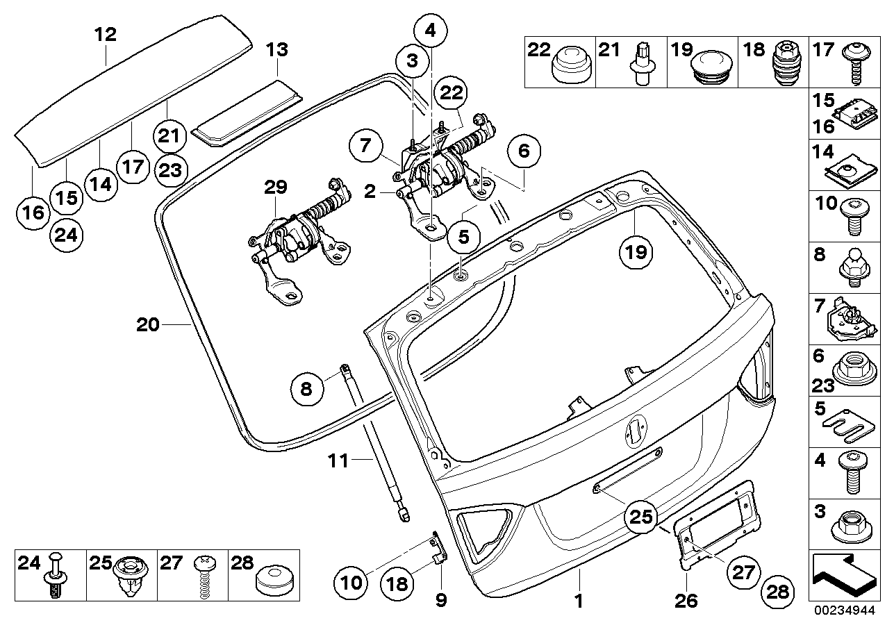 BMW 51247127875 - Gas Spring, boot, cargo area onlydrive.pro