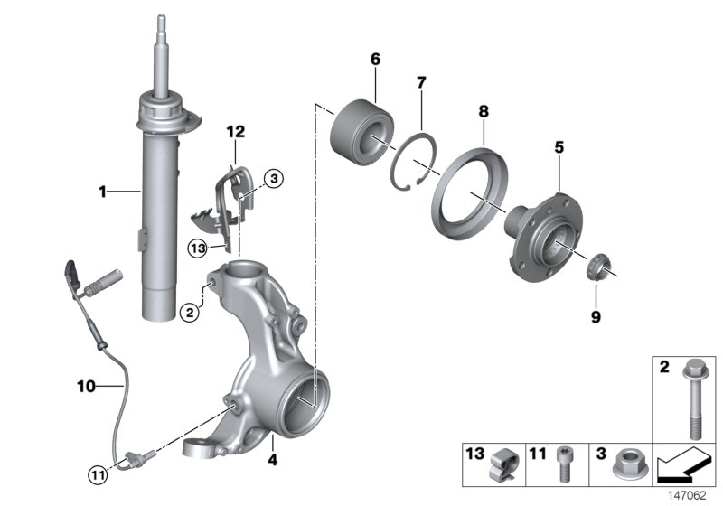 BMW 31226783913 - Bearing Kit, wheel hub onlydrive.pro