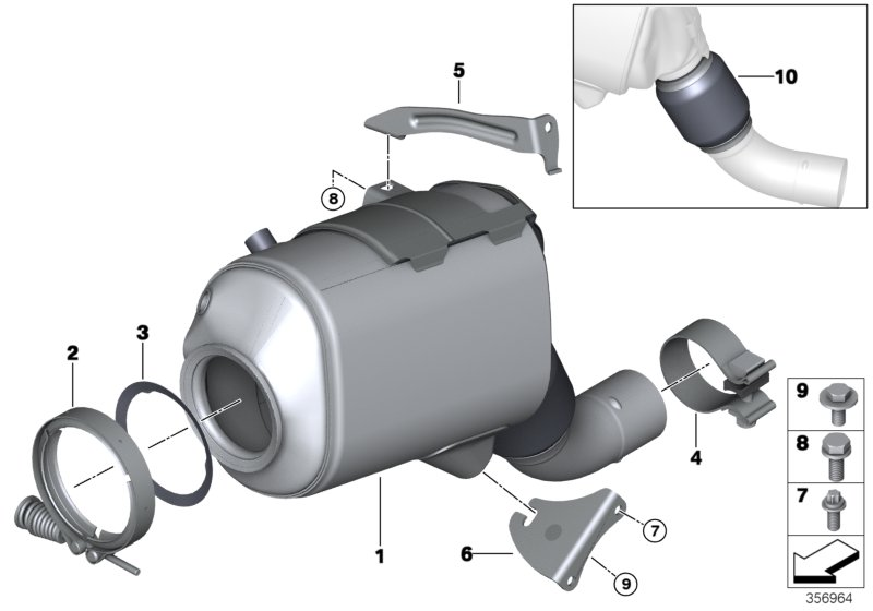 BMW 18307806413 - Soot / Particulate Filter, exhaust system onlydrive.pro