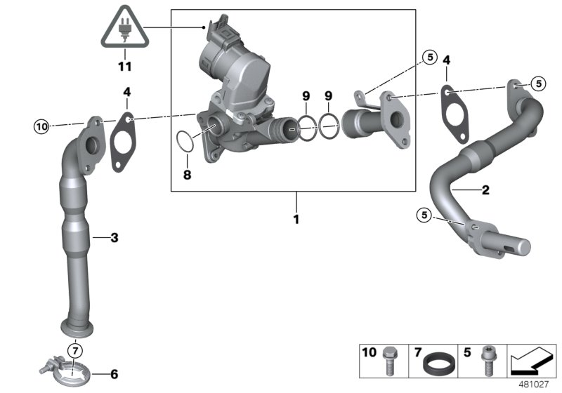 BMW 1171 7 563 241 - Клапан возврата ОГ onlydrive.pro