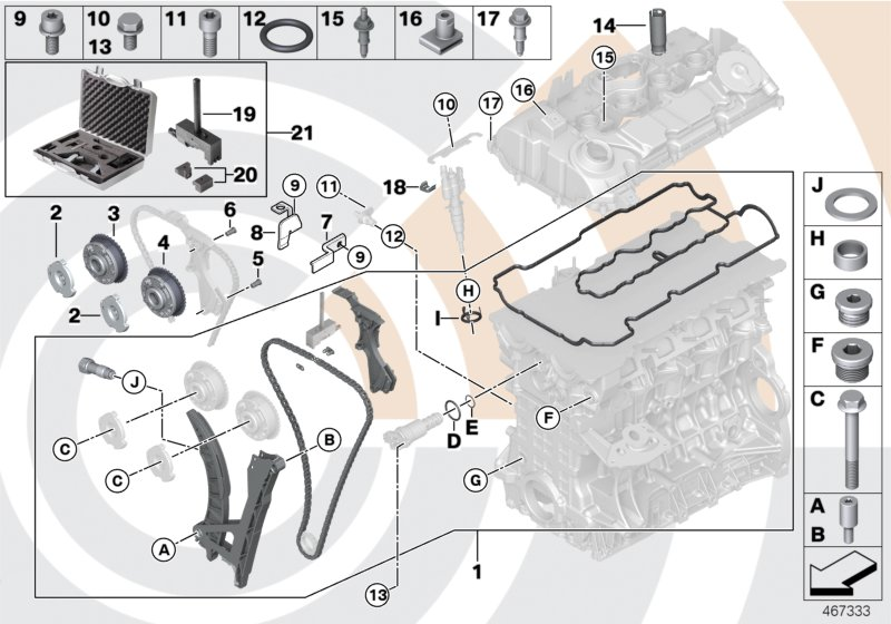 BMW 11 36 7 540 346 - Шестерня привода распределительного вала onlydrive.pro