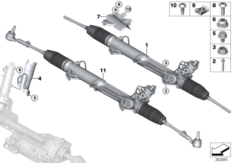 BMW 32 10 6 777 463 - Steering Gear onlydrive.pro