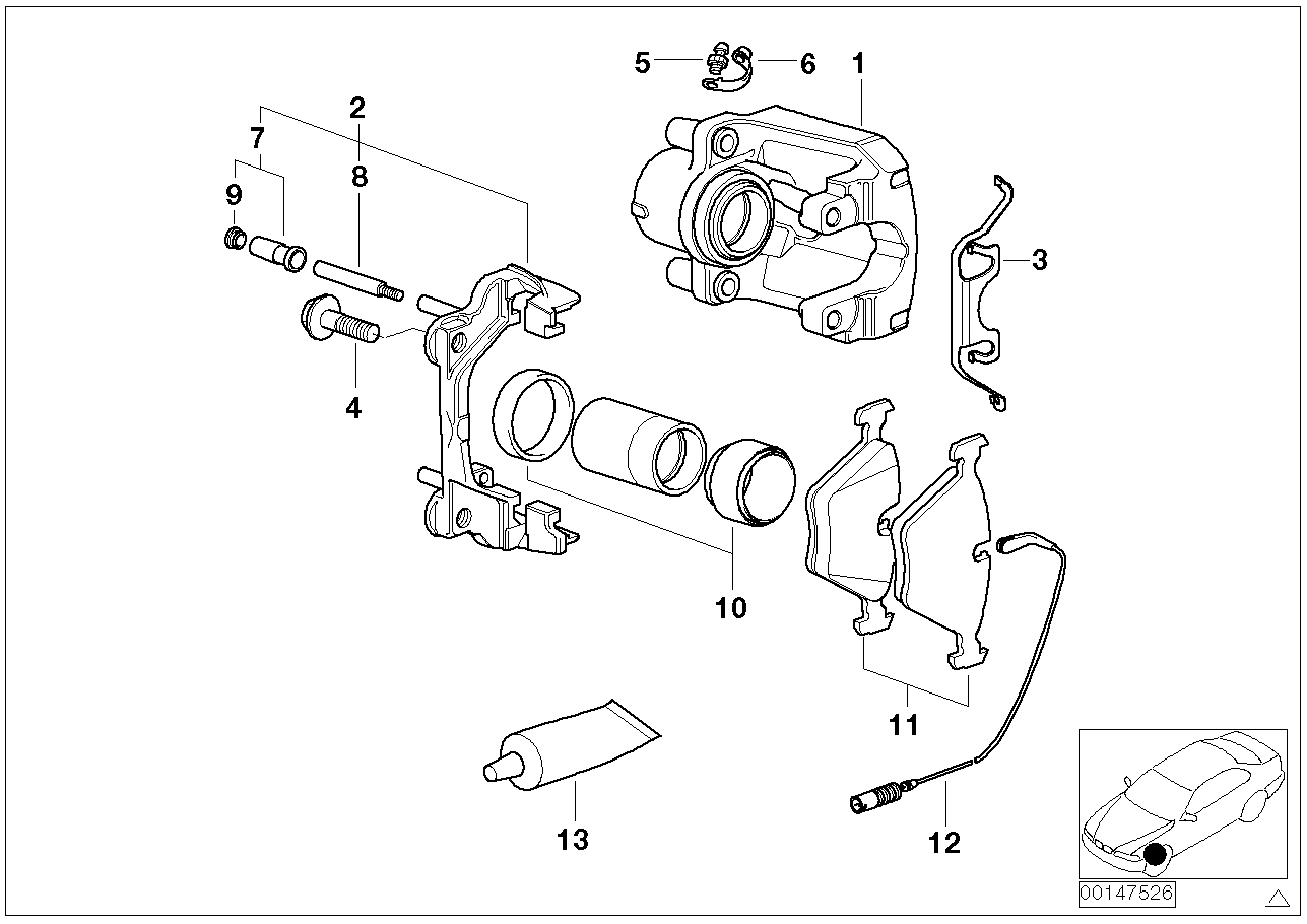 Mini 34116763023 - Repair Kit, brake caliper onlydrive.pro