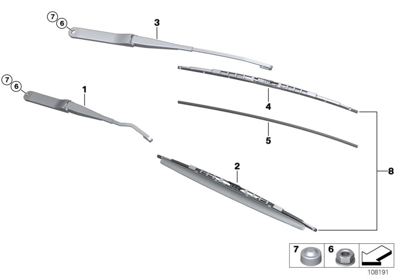 BMW 61617198670 - Щетка стеклоочистителя onlydrive.pro