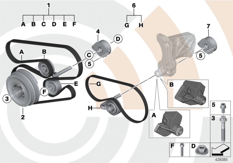 BMW 11 28 2 354 130 - Натяжитель, поликлиновый ремень onlydrive.pro