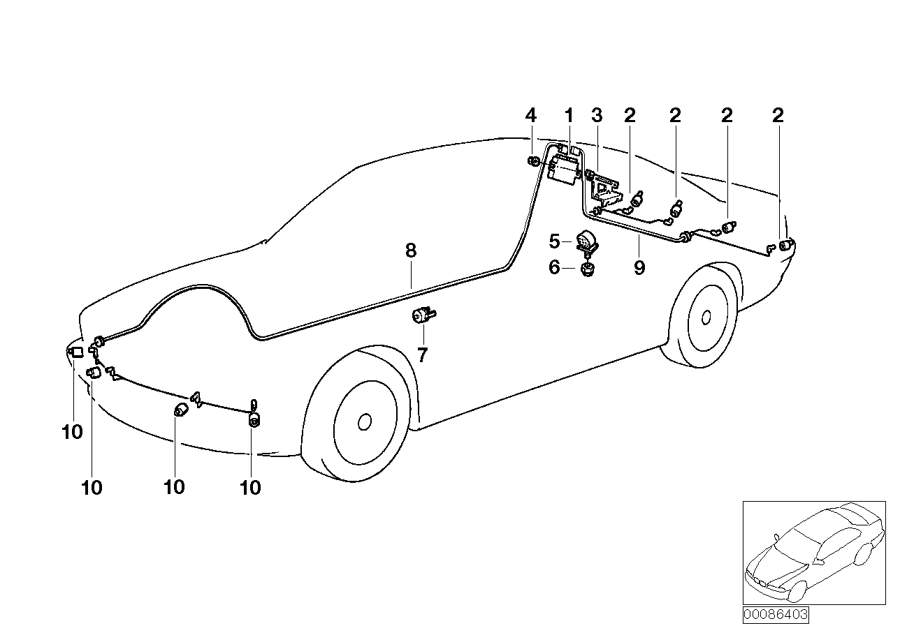 BMW 6621 8 384 702 - Sensor, parking assist onlydrive.pro