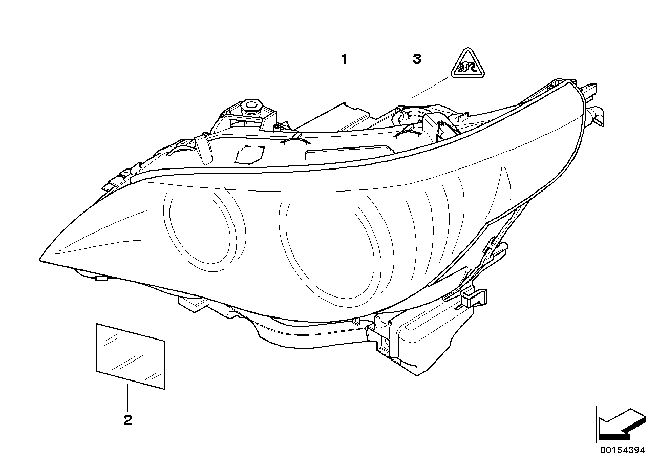 BMW 63 12 7 165 561 - Основная фара onlydrive.pro