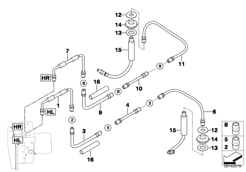 BMW 34306795676 - Stabdžių žarnelė onlydrive.pro