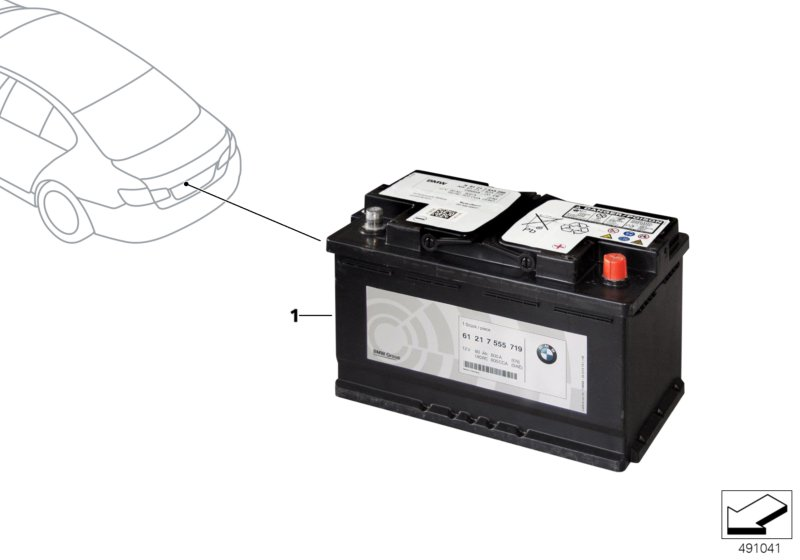 BMW 61216805461 - Starter Battery onlydrive.pro