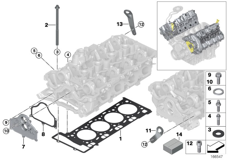 BMW 11 12 7 583 203 - Tiivistesarja, sylinterikansi onlydrive.pro