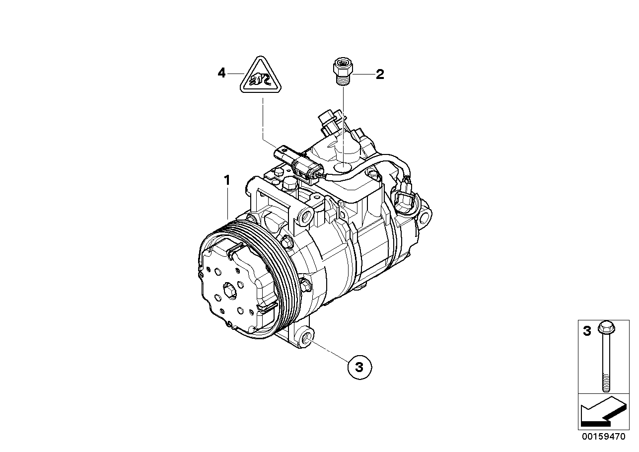 BMW 64 52 6 987 863 - Compressor, air conditioning onlydrive.pro