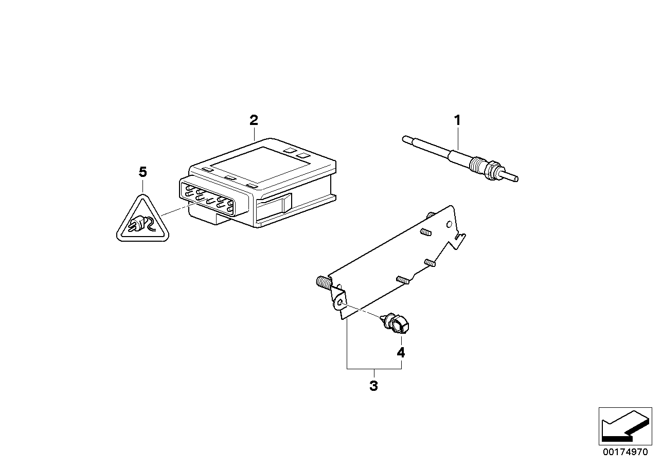 BMW 12 21 7 788 327 - Valdymo blokas, kaitinimo žvakių sistema onlydrive.pro