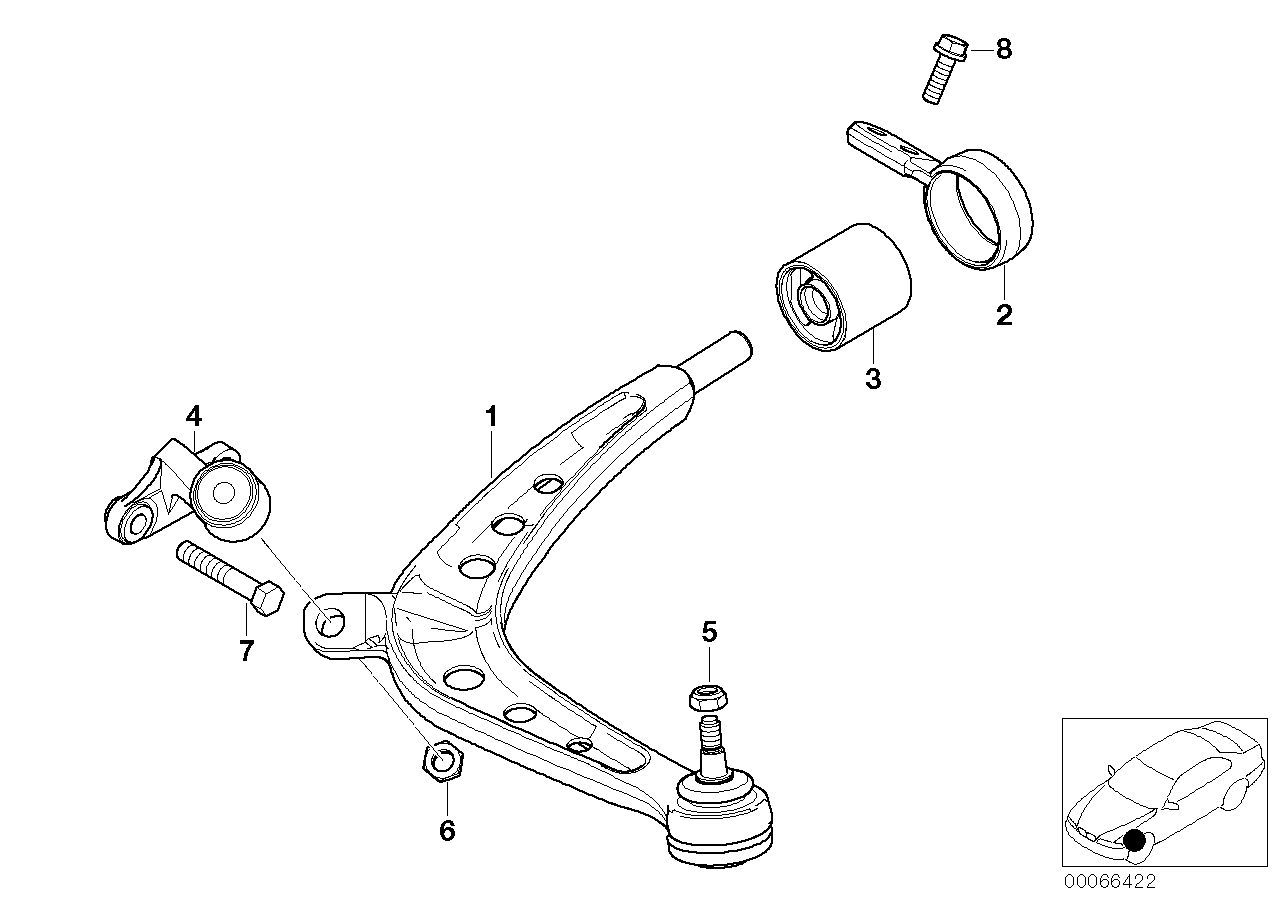 BMW 31 12 1 139 791 - Bush of Control / Trailing Arm onlydrive.pro