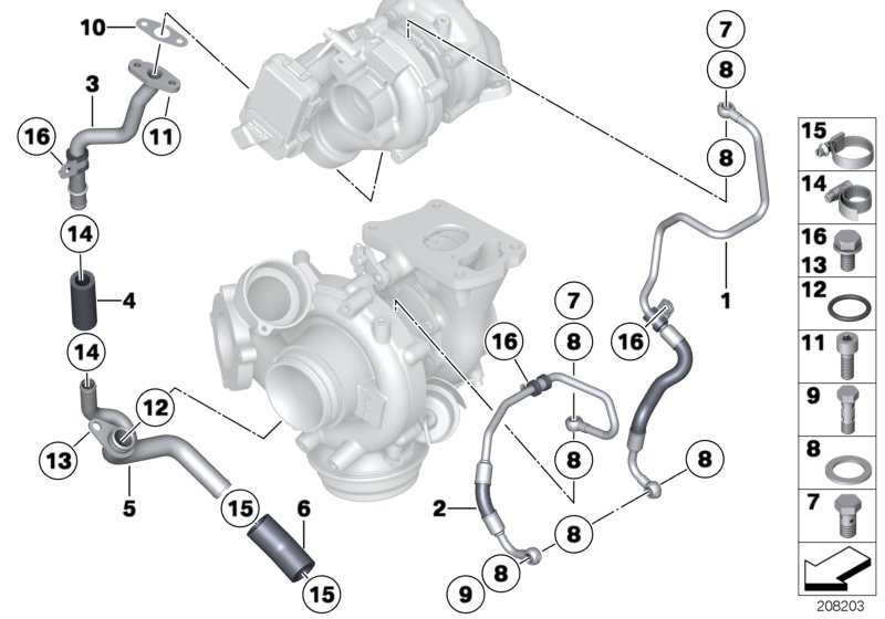 BMW 11428508037 - Oil Pipe, charger onlydrive.pro