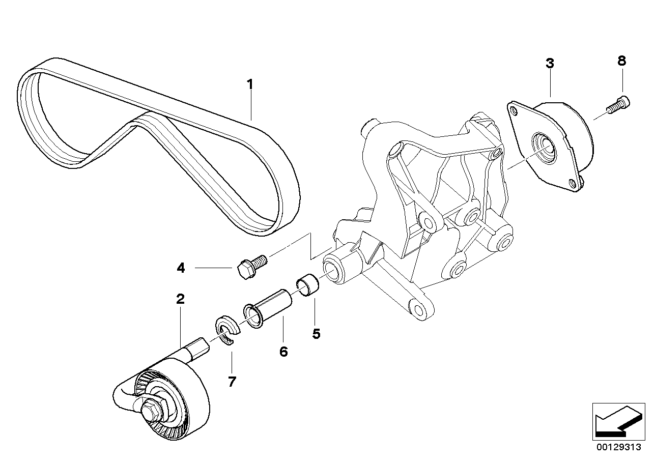 BMW 64 55 7 785 212 - Поликлиновой ремень onlydrive.pro