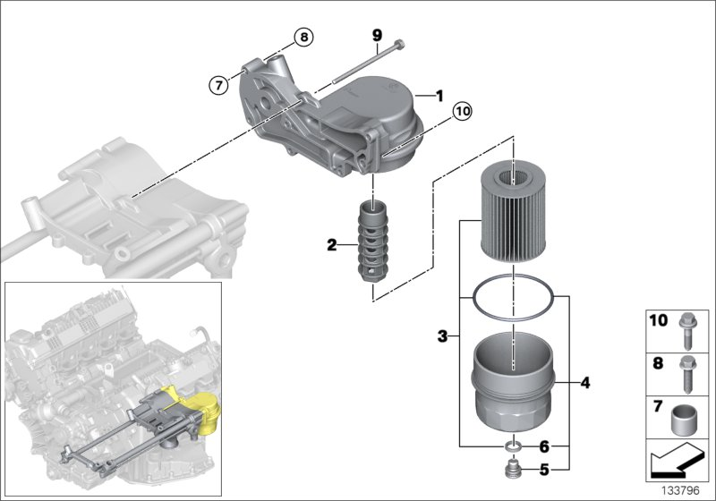 BMW 11427521353 - Oil Filter onlydrive.pro