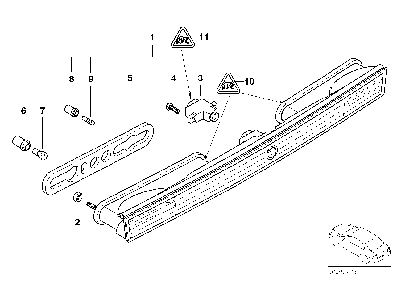 Mini 63 21 6 926 927 - Lemputė, indikatorius / atšvaitas onlydrive.pro