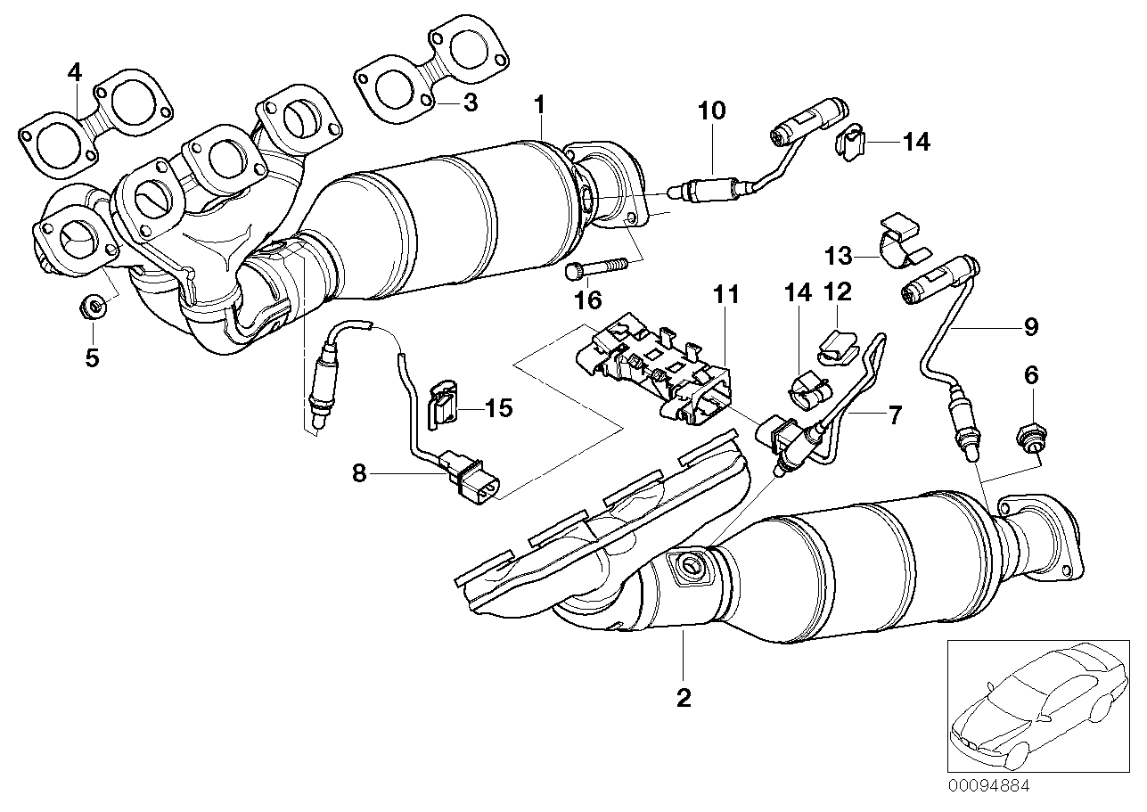 BMW 11 78 7 512 567 - Oxygen, Lambda Sensor onlydrive.pro