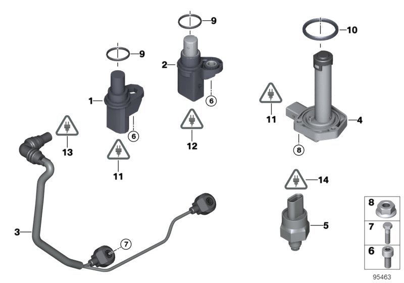 BMW 13 62 7 639 278 - Sensor, crankshaft pulse onlydrive.pro