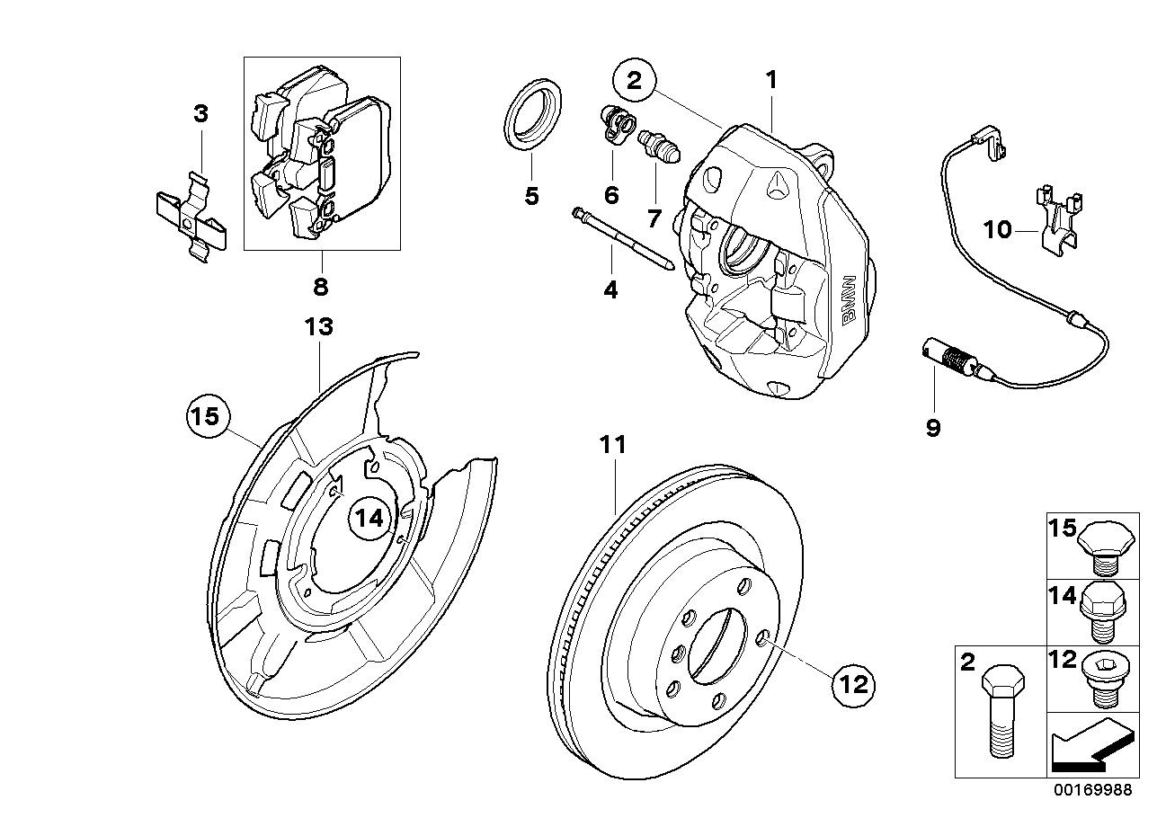 Mini 34216780515 - Repair Kit, brake caliper onlydrive.pro