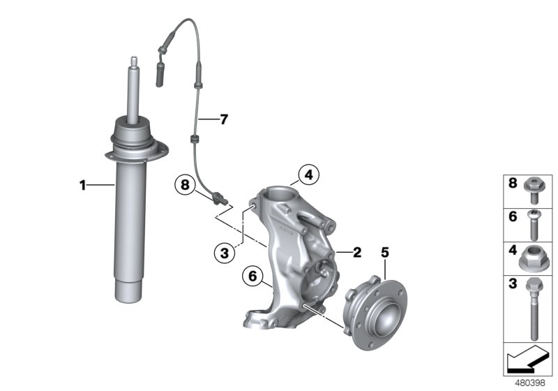 BMW 31206876840 - Rato guolio komplektas onlydrive.pro