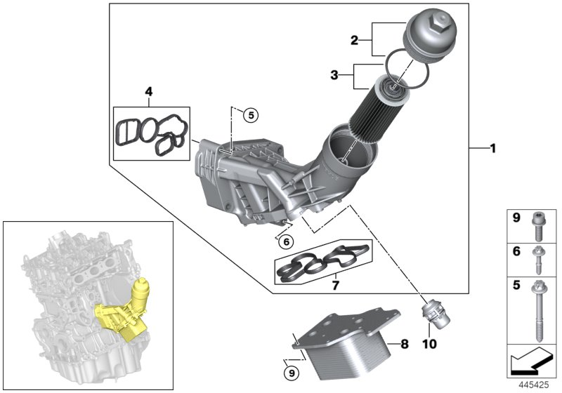 BMW 11 42 8 591 460 - Комплект прокладок, масляный радиатор onlydrive.pro