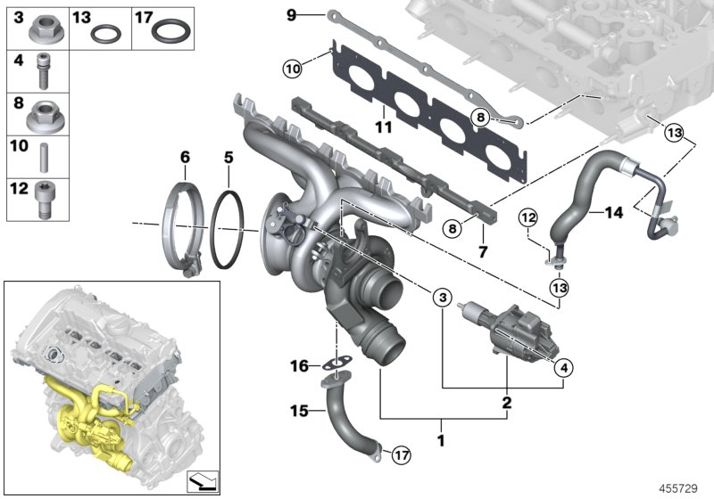 BMW 11 62 7 617 523 - Gasket, exhaust manifold onlydrive.pro