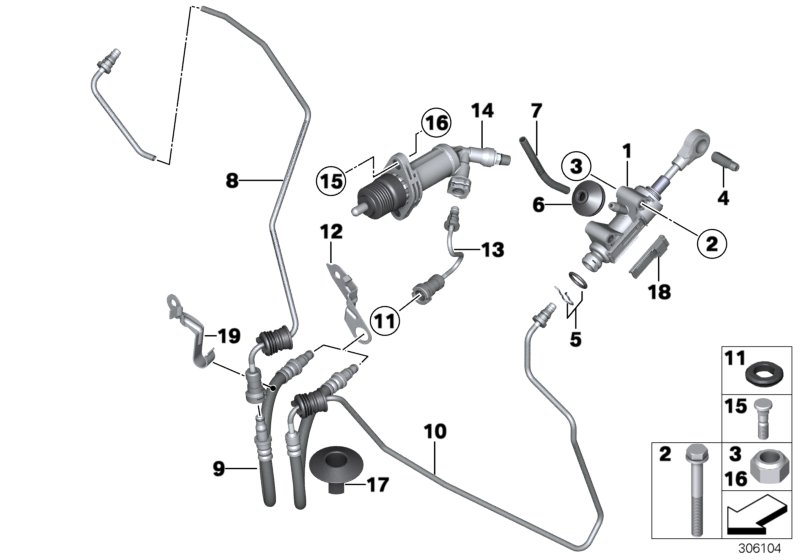 BMW 21 52 6 879 477 - Master Cylinder, clutch onlydrive.pro