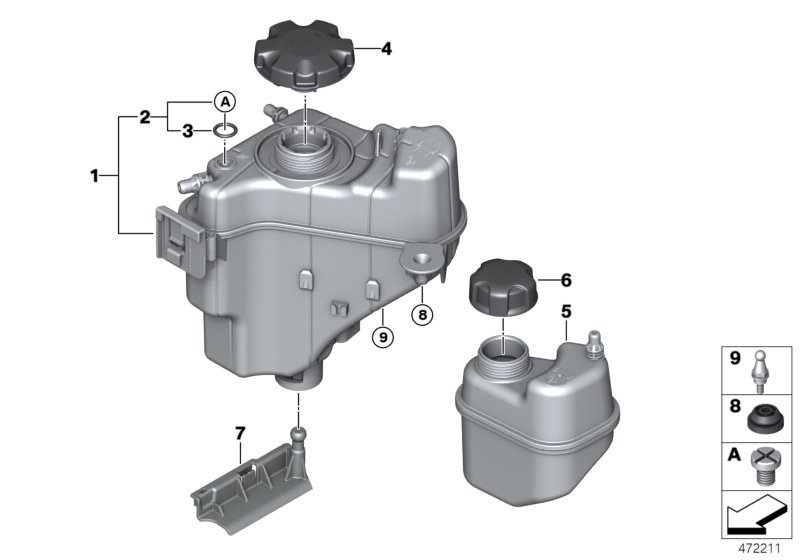 BMW 11537793248 - Expansion Tank, coolant onlydrive.pro