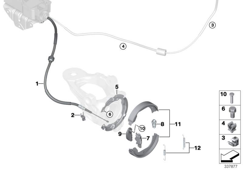 BMW 34416780041 - Parking brake/brake shoes: 1 Kit pcs. onlydrive.pro