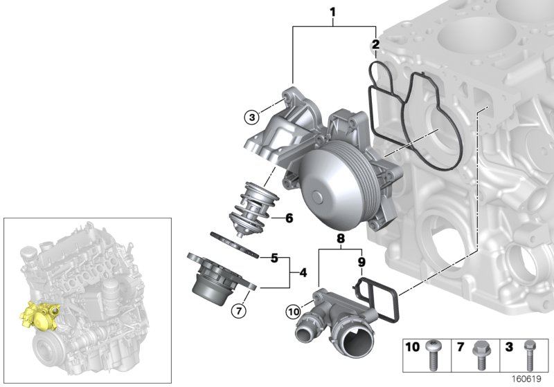 Mini 11 51 7 805 192 - Termostatas, aušinimo skystis onlydrive.pro