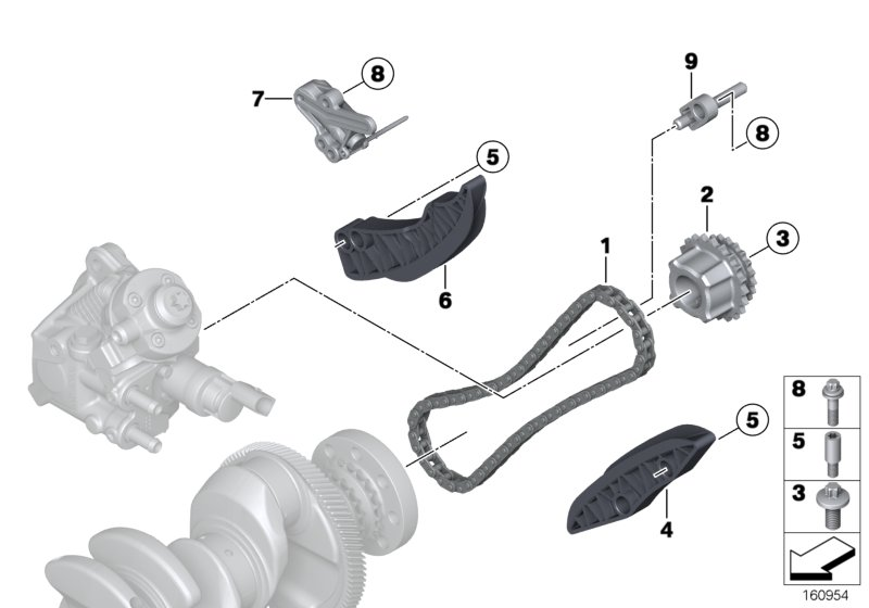 BMW 13 52 8 573 159 - Pavaros grandinės komplektas onlydrive.pro