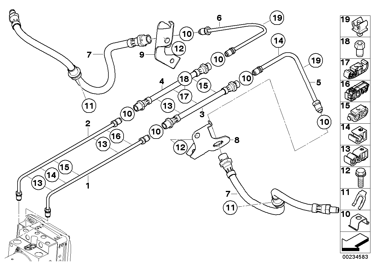 BMW 34 32 6 853 746 - Bremžu šļūtene onlydrive.pro