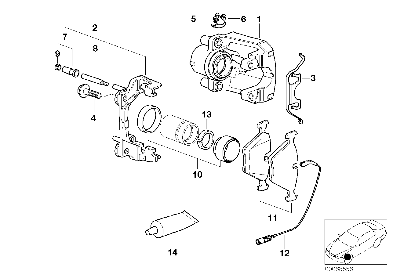 BMW 34211164187 - Brake Caliper onlydrive.pro