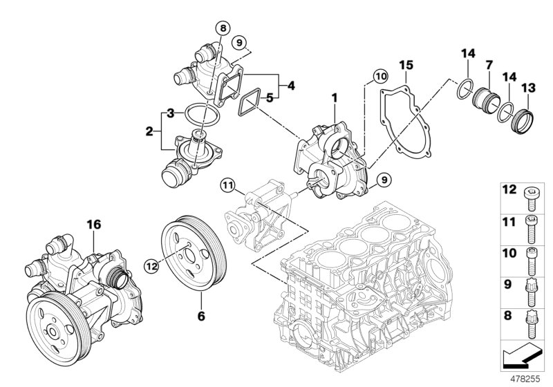 BMW 11537510959 - Coolant thermostat / housing onlydrive.pro