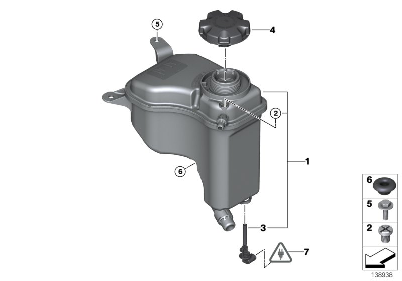 BMW 17137640514 - Kompensācijas tvertne, Dzesēšanas šķidrums onlydrive.pro