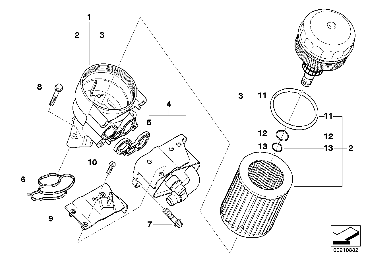 BMW 11 42 7 508 970 - Seal, oil filter onlydrive.pro