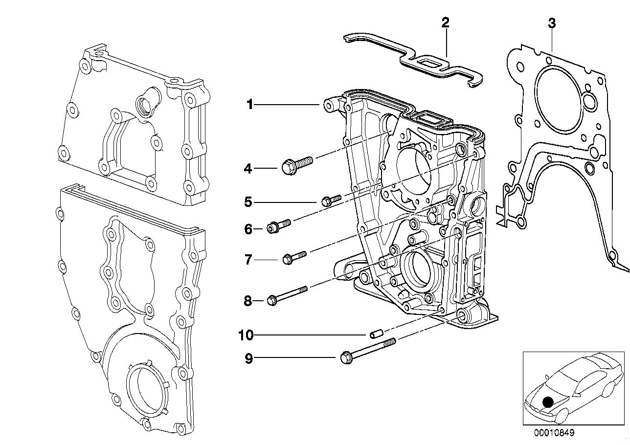 BMW 11 14 1 709 593 - Blīve, Stūres mehānisma karteris onlydrive.pro