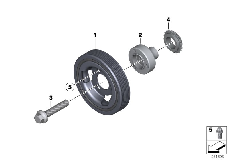 BMW 11 21 7 633 994 - Gear, crankshaft onlydrive.pro