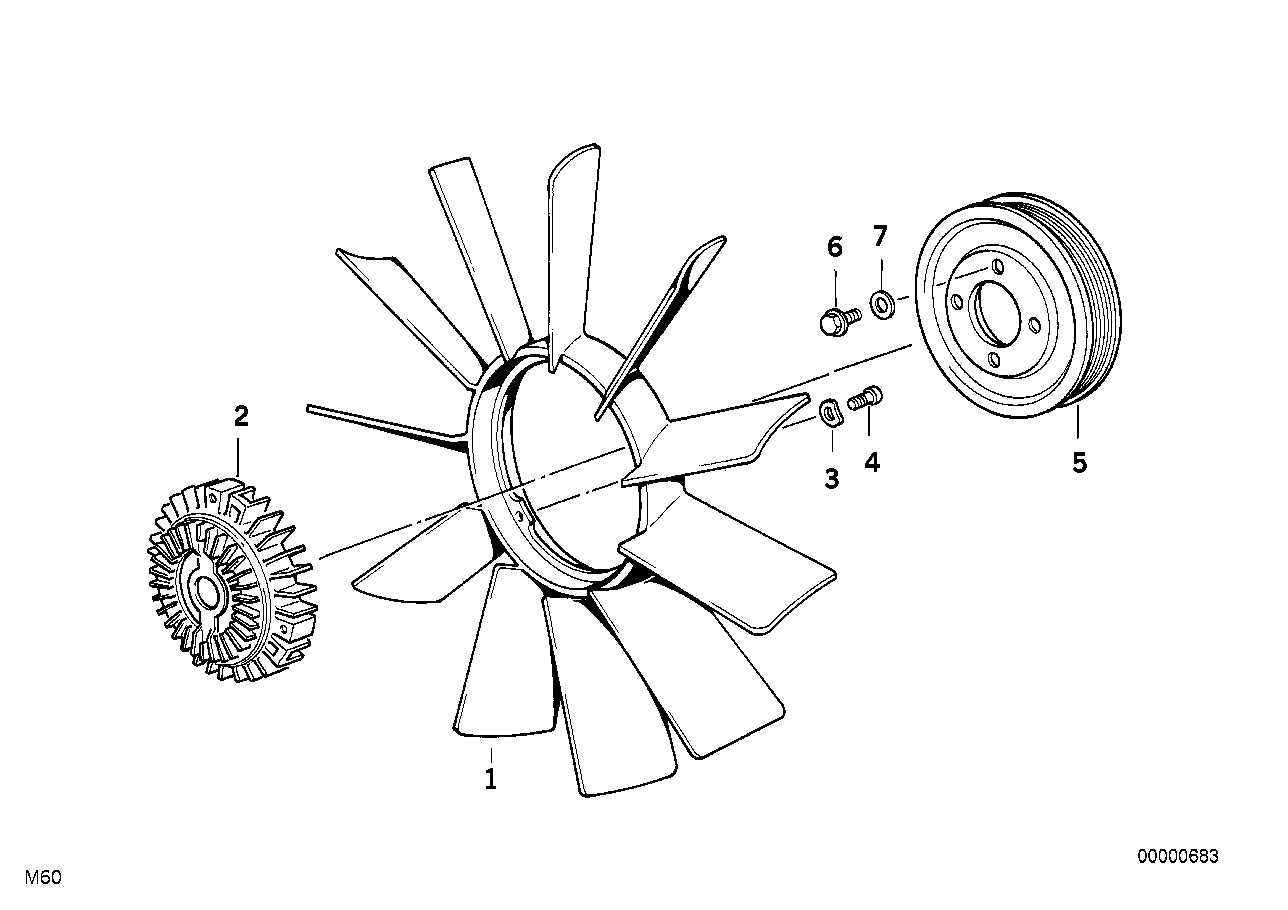 BMW 11 52 1 723 919 - Clutch, radiator fan onlydrive.pro