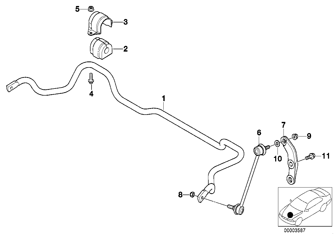 BMW 31 35 1 093 263 - Втулка стабилизатора onlydrive.pro