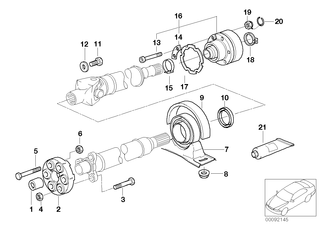 BMW 26 12 1 229 242 - Ripustus, kardaaniakseli onlydrive.pro